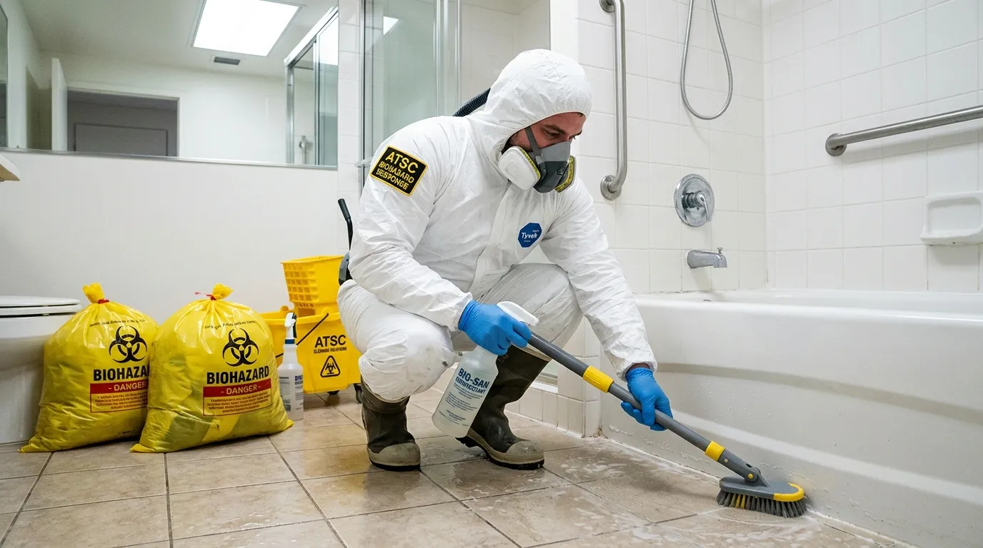 Decontamination equipment deployed for Blood Cleanup in Killingly Center